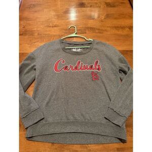 Woman’s MLB St. Louis Cardinals touched by Alyssa Milano glittery sweatshirt siz